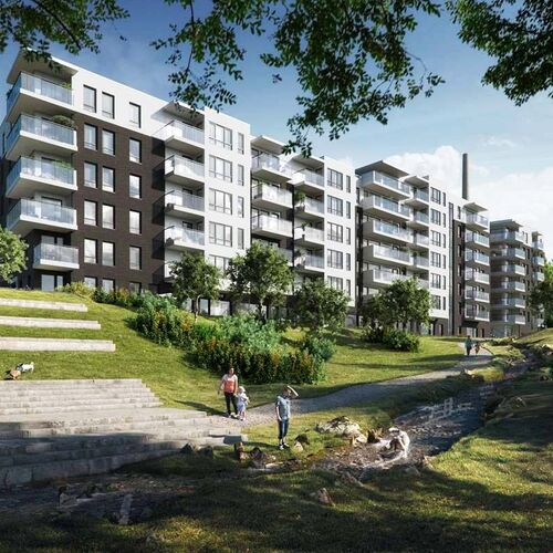 Vue extérieure d'un projet à Oslo