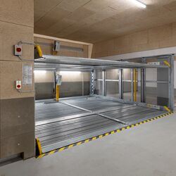 Système de stationnement dans un parking souterrain