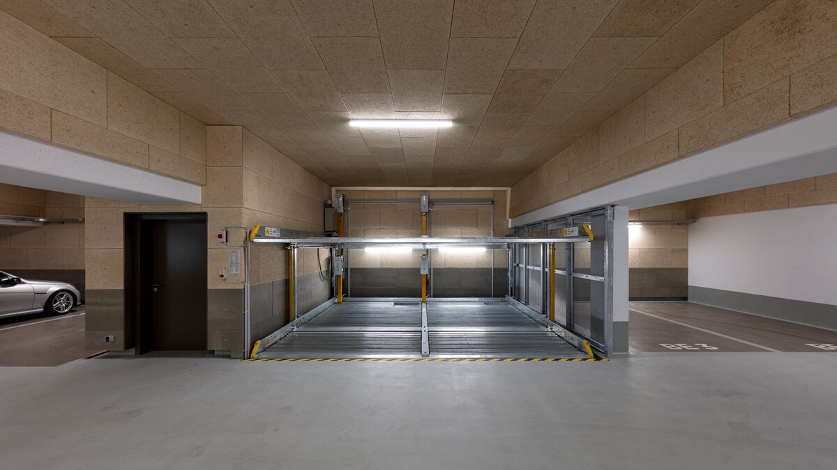 Système de stationnement déployé dans un parking souterrain