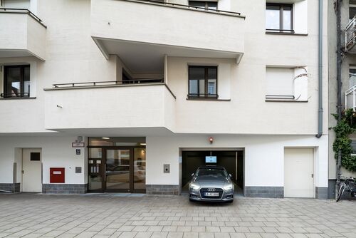 Inrit naar het parkeersysteem