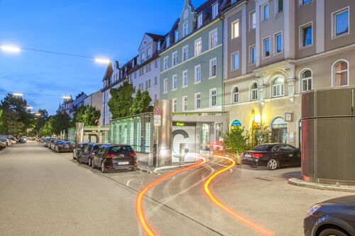 Mise en service d'un système de stationnement dans la Donnersberger Straße à Munich