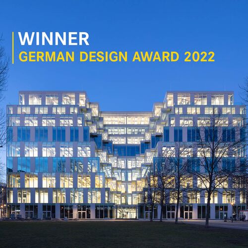 Vue extérieure de l'immeuble de bureaux UP! Berlin