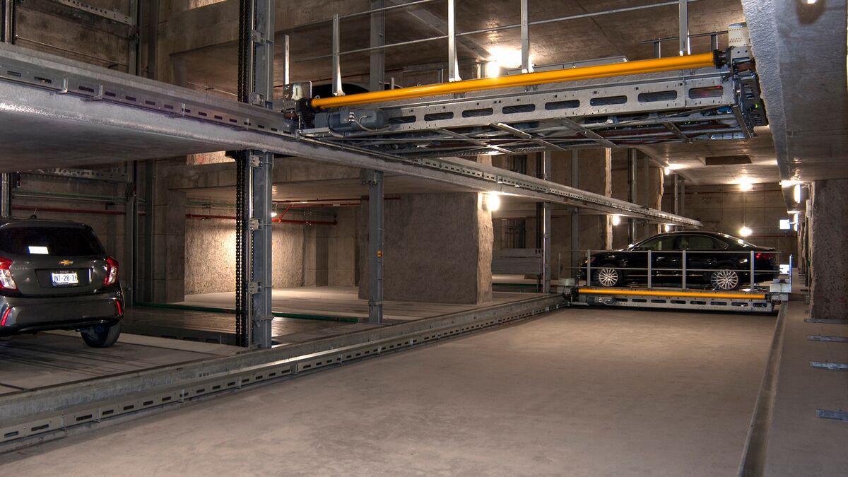 Parkeersysteem van binnenuit