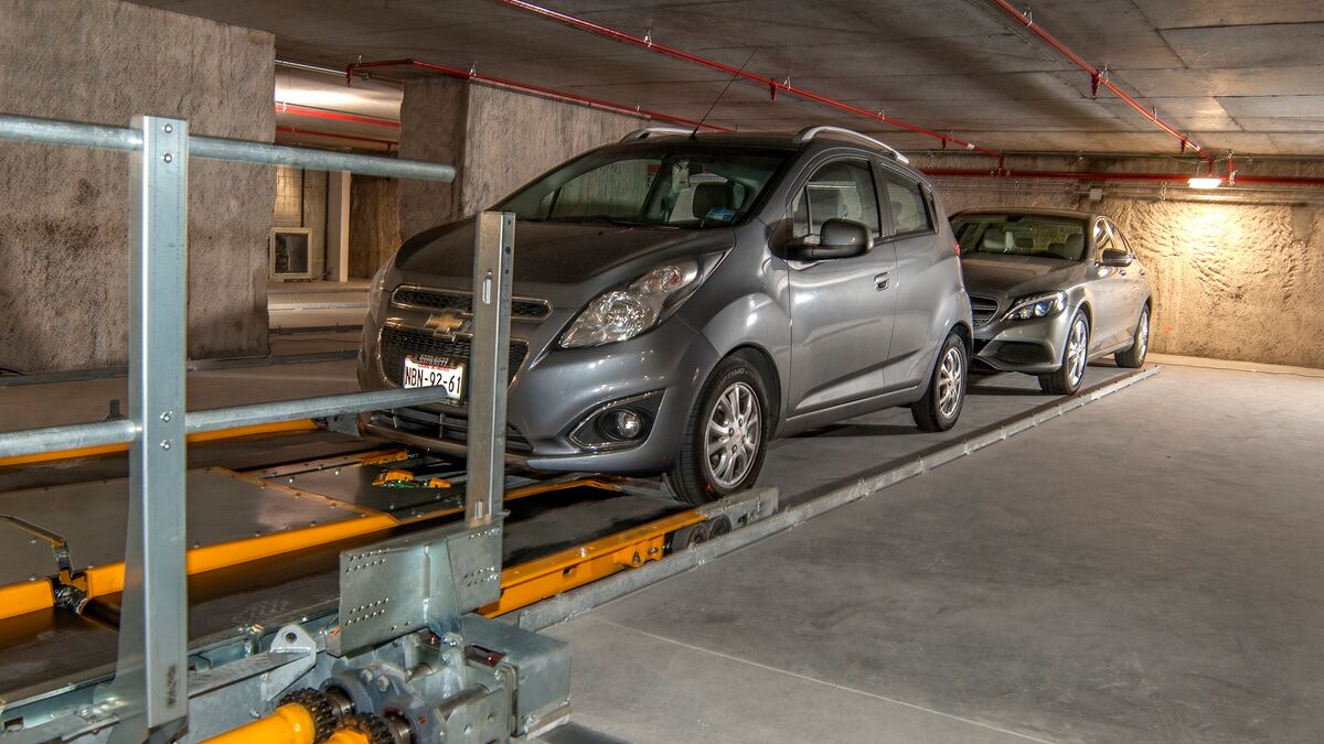 Parkeersysteem van binnenuit