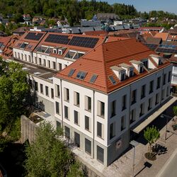 Vue aérienne d'un bâtiment à Balingen